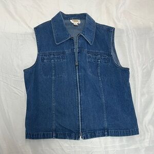 Talbot’s Vintage Denim Sleeveless Vest